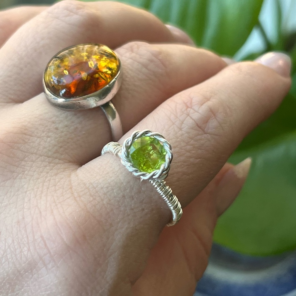 ✨New✨ Fancy Detailed Wire Wrapped Custom Rings - Picture 8 of 17